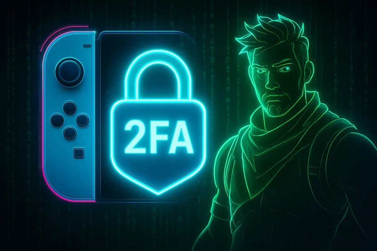 2FA Gaming: Proteja Nintendo Switch e Fortnite