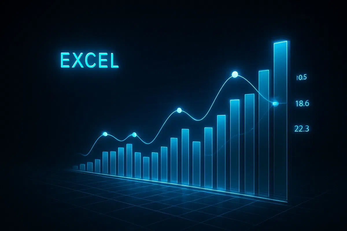 Graphiques Excel avancés : données, conception et tableau de bord