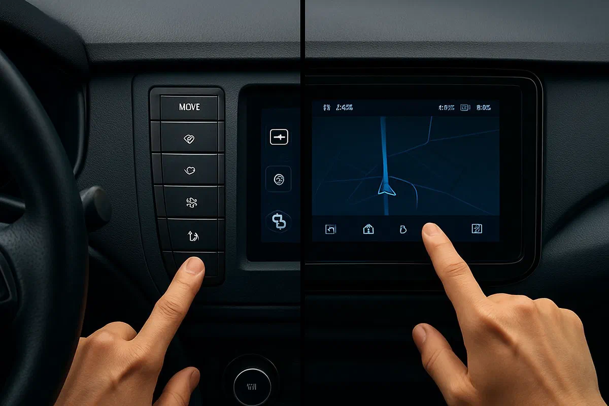 Voiture à écran tactile: Sécurité vs Esthétique
