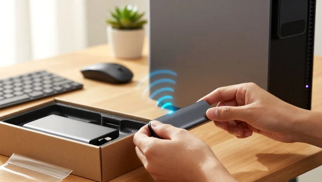 Conectividade Wi-Fi f&aacute;cil: O pendrive USB