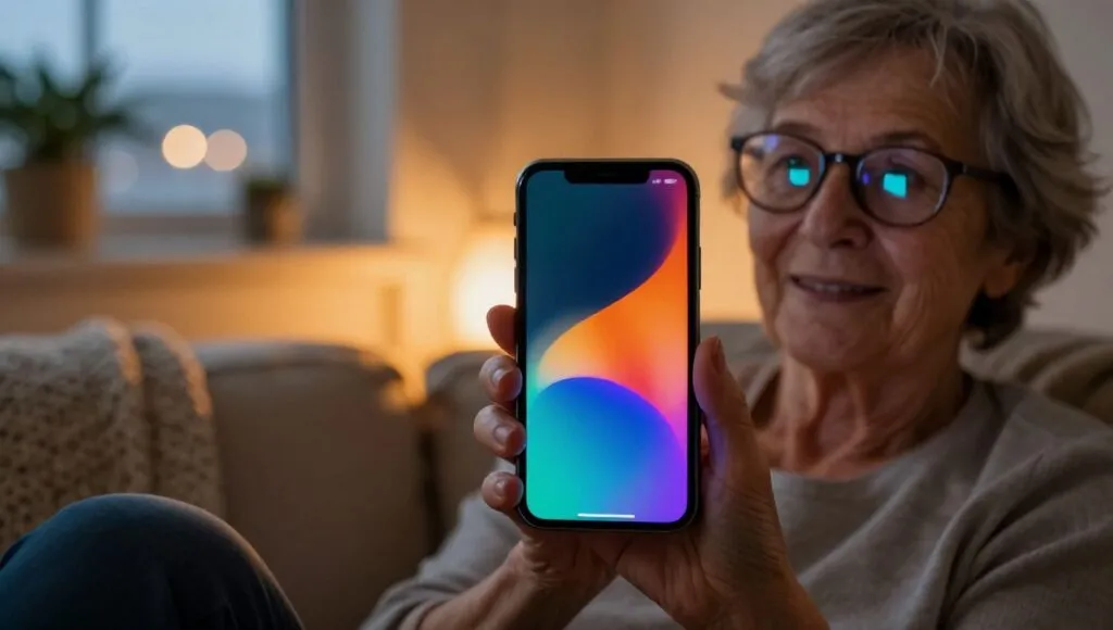 Melhorar a visibilidade no iPhone: cores de inverno