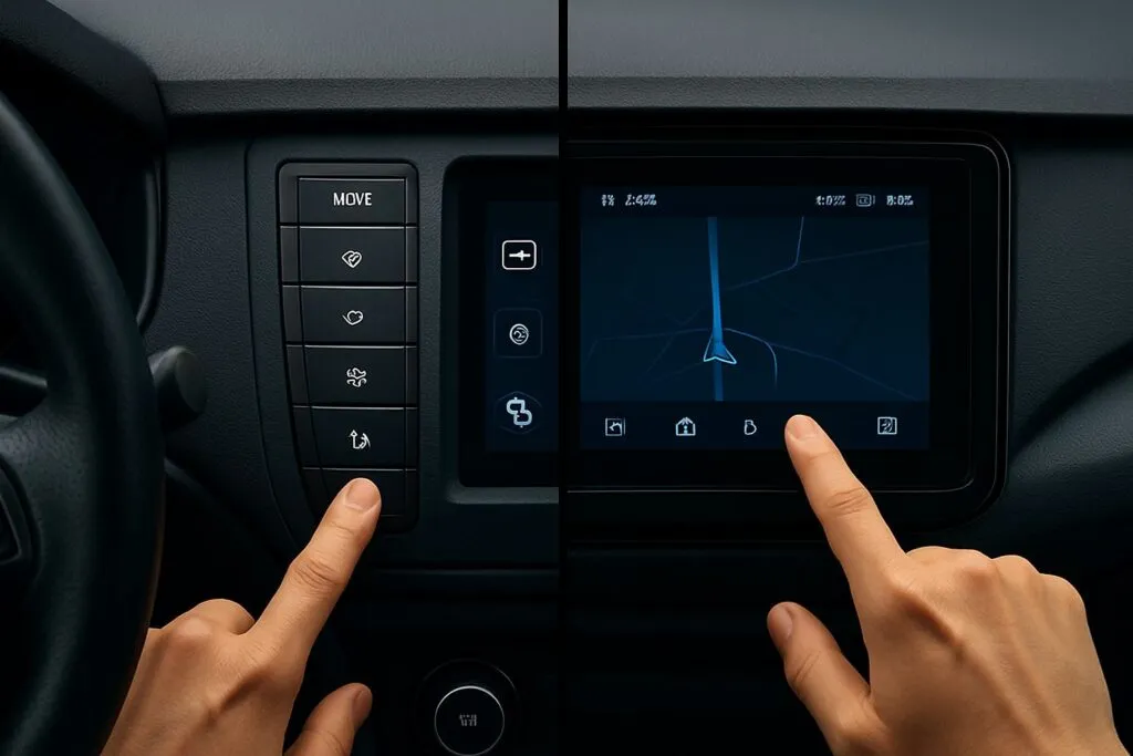 Voiture &agrave; &eacute;cran tactile: S&eacute;curit&eacute; vs Esth&eacute;tique