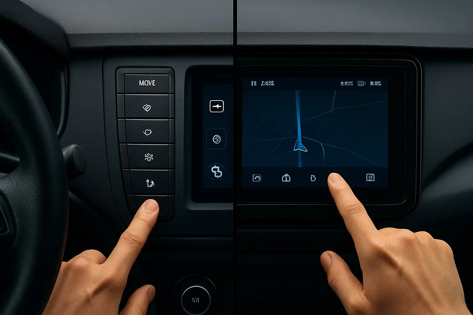 Commandes physiques ou tactiles ? S&eacute;curit&eacute; et ergonomie Dans les v&eacute;hicules