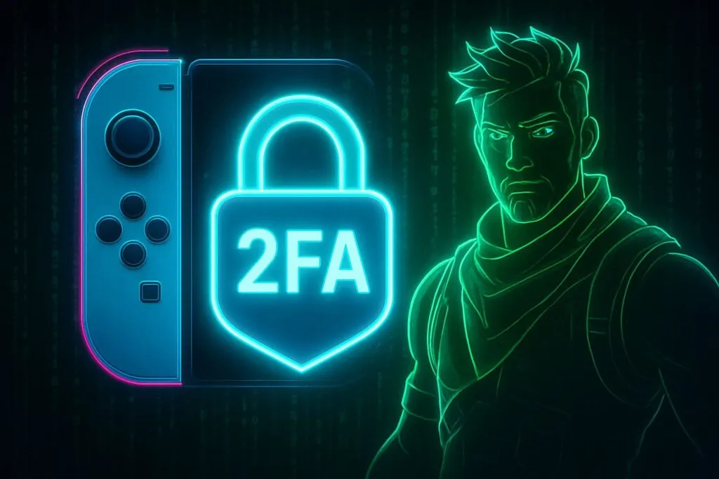 2FA Gaming: Proteja Nintendo Switch e Fortnite